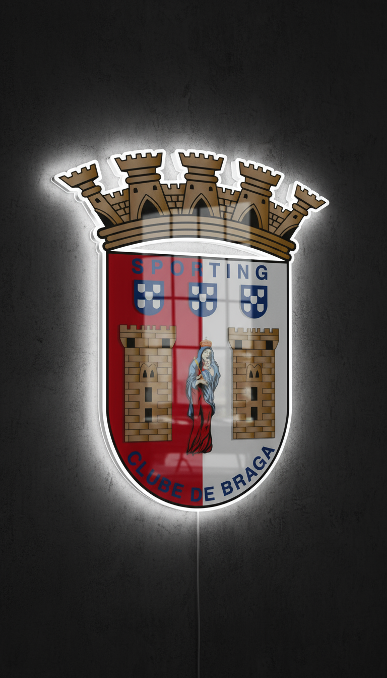 Emblema LED Personalizado com Resina Efeito Espelho