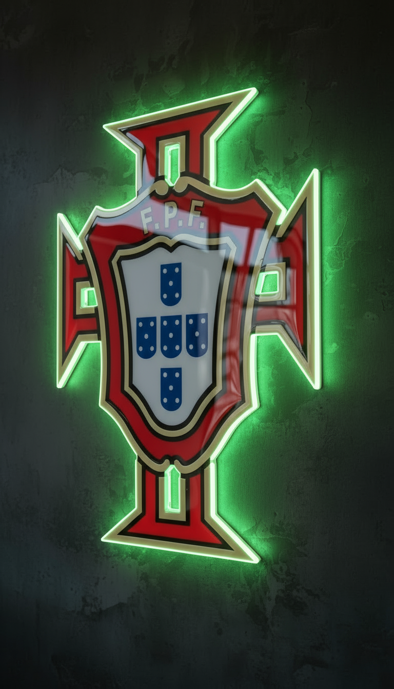 Emblema de Portugal – LED Neon Flex + Resina Premium