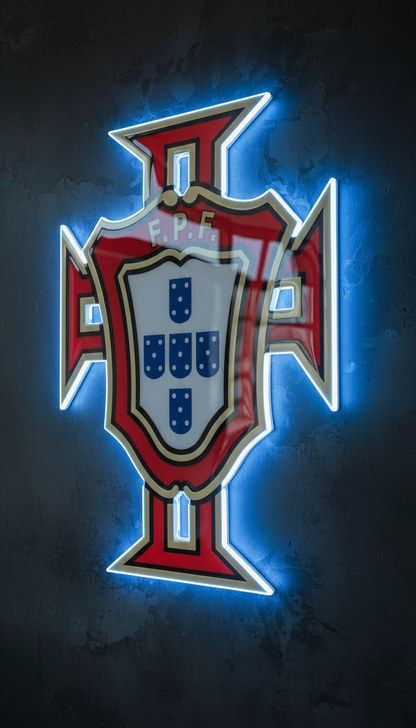 Emblema de Portugal – LED Neon Flex + Resina Premium